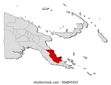 Map - Papua New Guinea, Oro