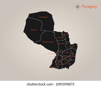 Map of Paraguay