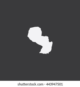 Map of Paraguay Vector Illustration