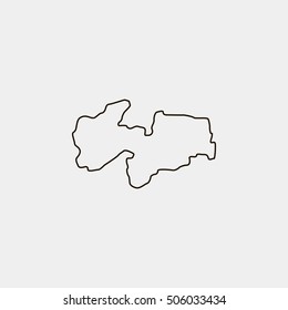 Map of Paraiba Vector Illustrator