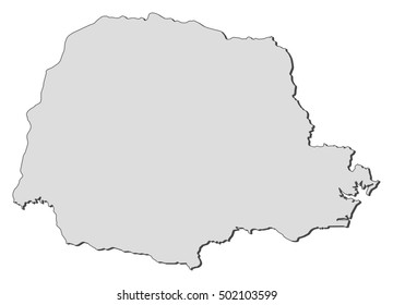 Map - Parana (Brazil)