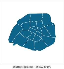 map of paris, france icon vector illustration design