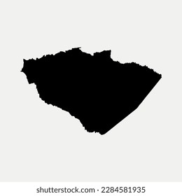 Map of Pastaza Province - Ecuador region outline silhouette vector illustration
