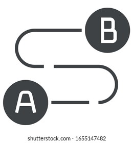 Map patch black icon on white background