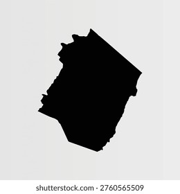 Map of Pendleton County - West Virginia - United States outline silhouette graphic element Illustration template design 
