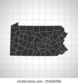 map of Pennsylvania
