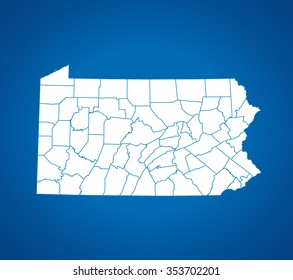 map of Pennsylvania