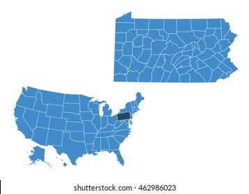 Map of Pennsylvania