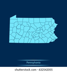 map of Pennsylvania
