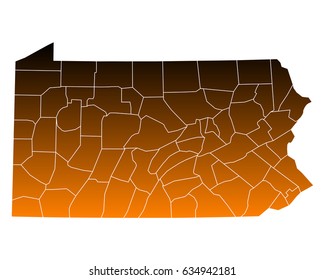 Map of Pennsylvania