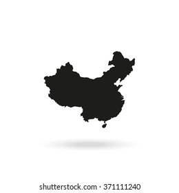 Map of People's Republic of China.