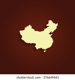Map of People's Republic of China.