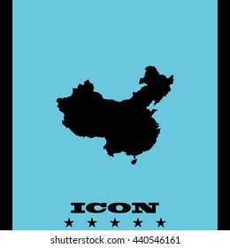 Map of People's Republic of China.