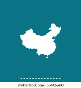 Map of People's Republic of China.