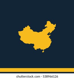 Map of People's Republic of China.