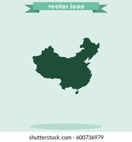 Map of People's Republic of China.