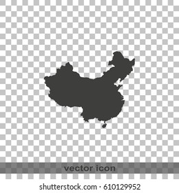 Map of People's Republic of China.