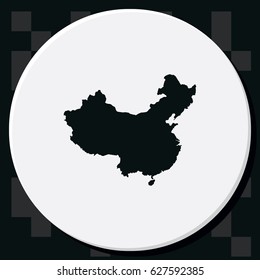 Map of People's Republic of China.