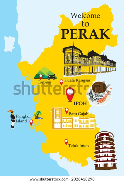 Map Of Ipoh Perak Ipoh Perak Stock Illustrations, Images & Vectors | Shutterstock