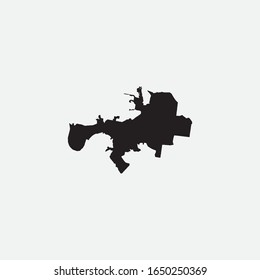 Map of Perm - Russia graphic element Illustration template design
