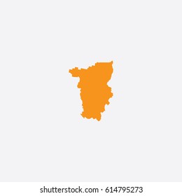 Map of Perm Vector Illustration

