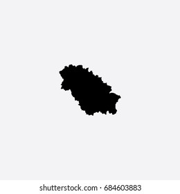 Map of Pernik Province - Bulgaria Vector Illustration Silhouette Design