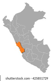 Map - Peru, Lima