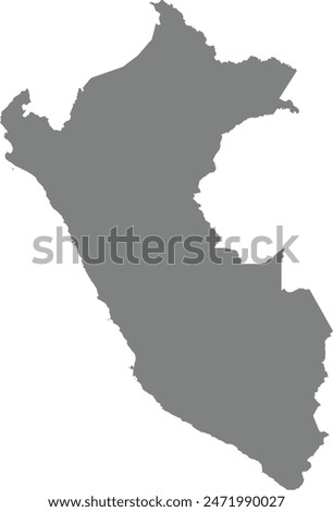 Map of Peru logo vector