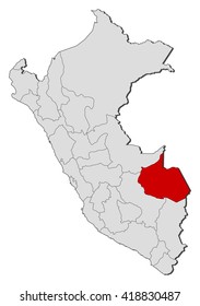 Map - Peru, Madre de Dios