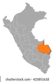 Map - Peru, Madre de Dios