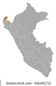 Map - Peru, Tumbes