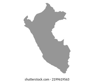 Map Peru vector background. Isolated country texture