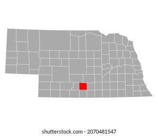 Map of Phelps in Nebraska on white
