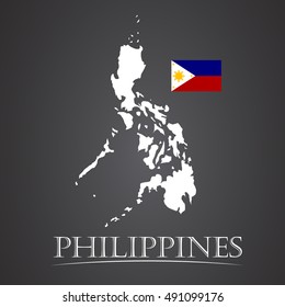 Map of philippines. vector illustration