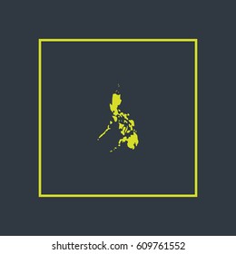 Map of Philippines Vector Illustration
