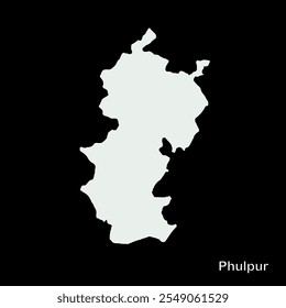 Mapa de Phulpur Block, Distrito de Allahabad, Estado de Uttar Pradesh, República de la India, Gobierno de Uttar Pradesh, territorio indio, India oriental, política, aldea, turismo