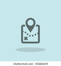 Map Pictogram Stock Vector (Royalty Free) 353602670 | Shutterstock