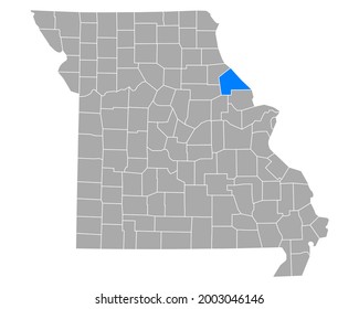 Map of Pike in Missouri on white