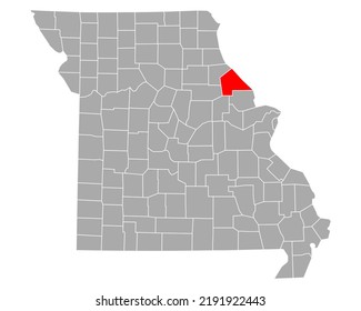 Map of Pike in Missouri on white
