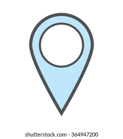 Map Pin Bold Icon Illustration 