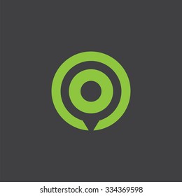 elemento de diseño de icono de plantilla de identidad de corte de pines de asignación
