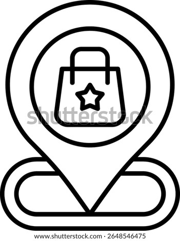 Map Pin Filled Style Icon Design