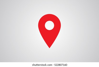 Map pin flat design style modern icon, pointer minimal vector symbol, marker sign - Shutterstock ID 522807160