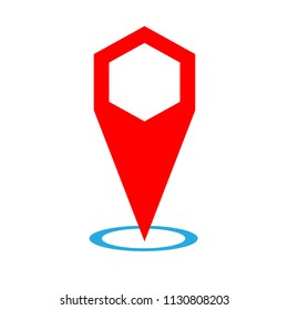 map pin gps icon location pointer illustration