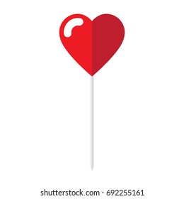 Map pin in heart shape