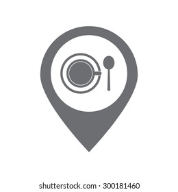 map pin icon ,coffee cafe