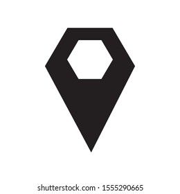 map pin icon collection, trendy style