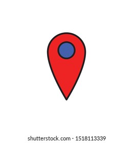 map pin icon design template