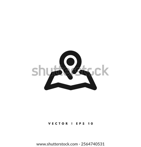 Map Pin Icon. Editable Stroke