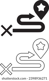 
 Map pin icon in flat style. gps navigation vector illustration. Locate position business concept.